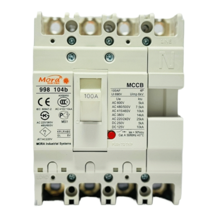 Mora MCCB 100A Three Phase Disconnector Switch 4 Pole