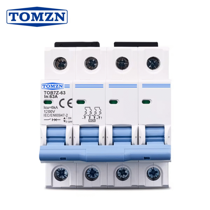 Tomzn TOB7Z-63 4P DC 1200V MCB Circuit Breaker