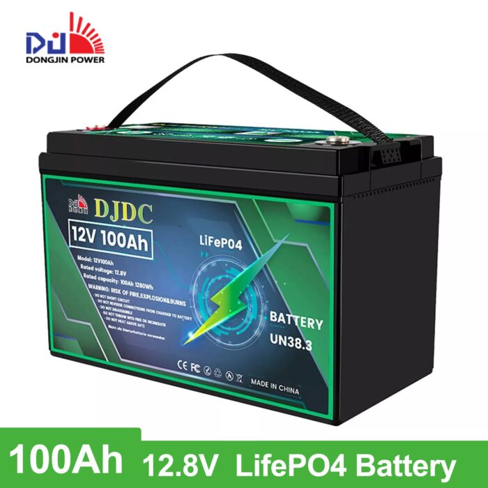 DJDC Dongjin 12v 100Ah Lithium-Ion LiFePO4 Deep Cycle battery Without Communication